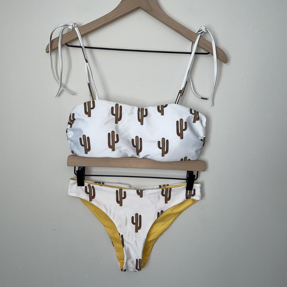 Cactus Print Bikini Set